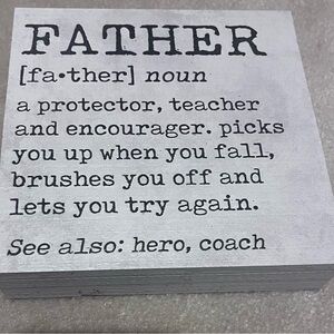 Father Definition Decorative Block